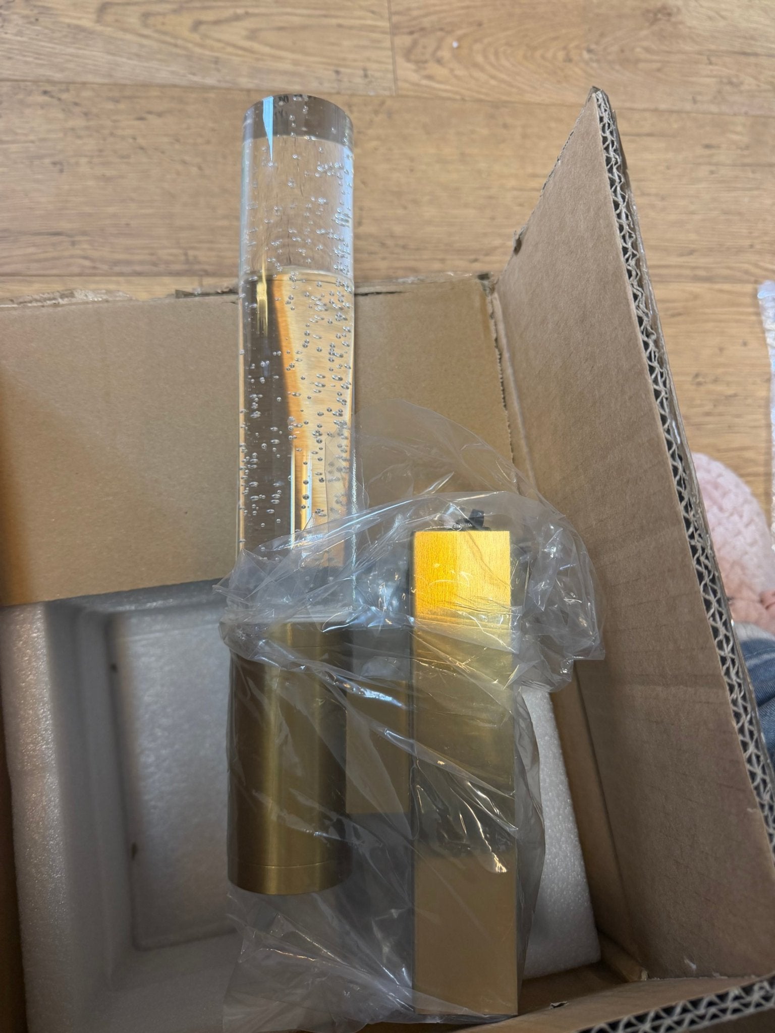 Nieuw! Luxe Moderne Gouden Wandlamp LED – Kristalglas met Bu, Onbekend, Nieuw, Ophalen of Verzenden, Goud