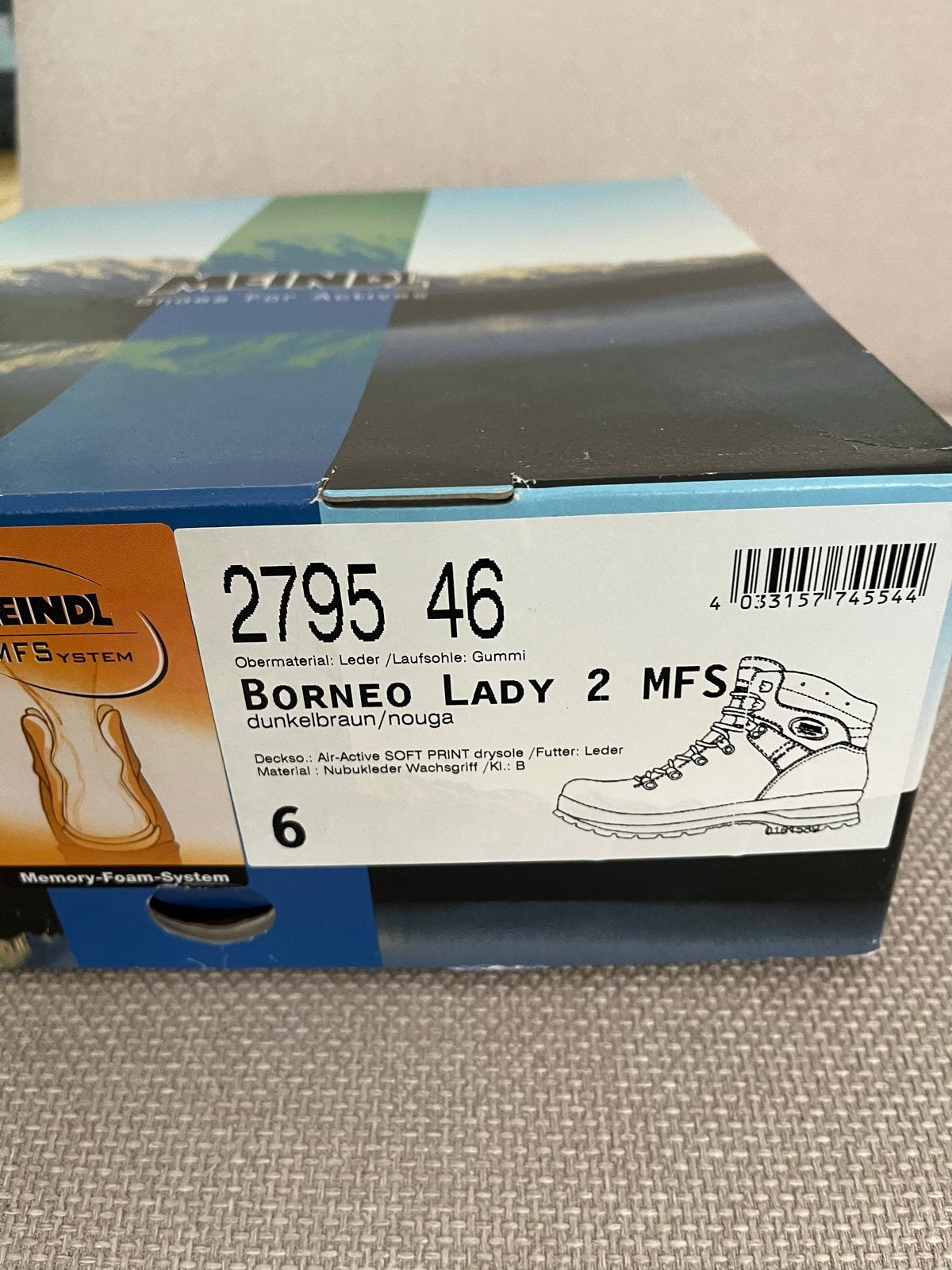 Meindl Borneo Lady 2 MFS wandelschoenen - Nieuw, Ophalen of Verzenden, Nieuw, Schoenen