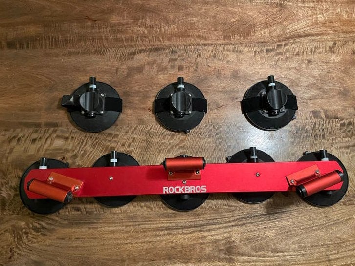 Rockbros vacuüm fietsendrager voor 3 fietsen te huur, Ophalen, 3 fietsen of meer, Zo goed als nieuw, Dakdrager