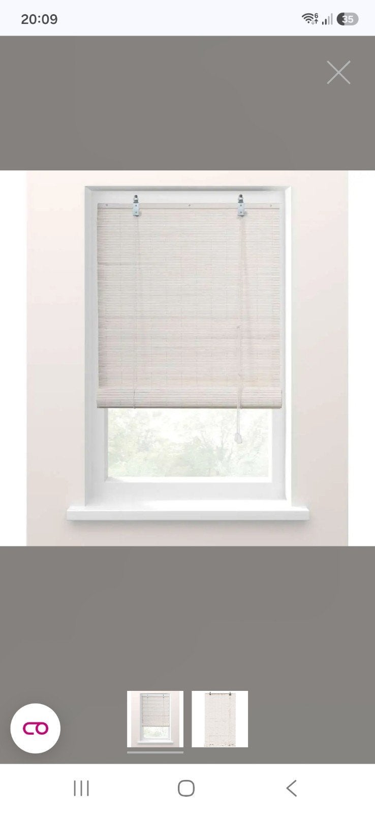 Zo goed als nieuwe bamboe rolgordijnen van Leenbakker, Ophalen, Overige merken, Beige, Rolgordijn