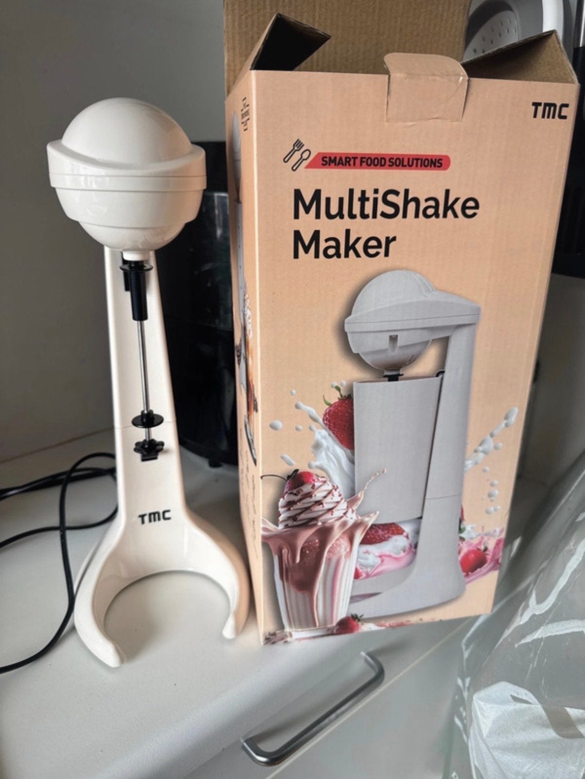 TMC MultiShake Maker - Milkshake en Drank Mixer, Witgoed en Apparatuur, Keukenmixers, Zo goed als nieuw, Minder dan 1 liter, 1 snelheid