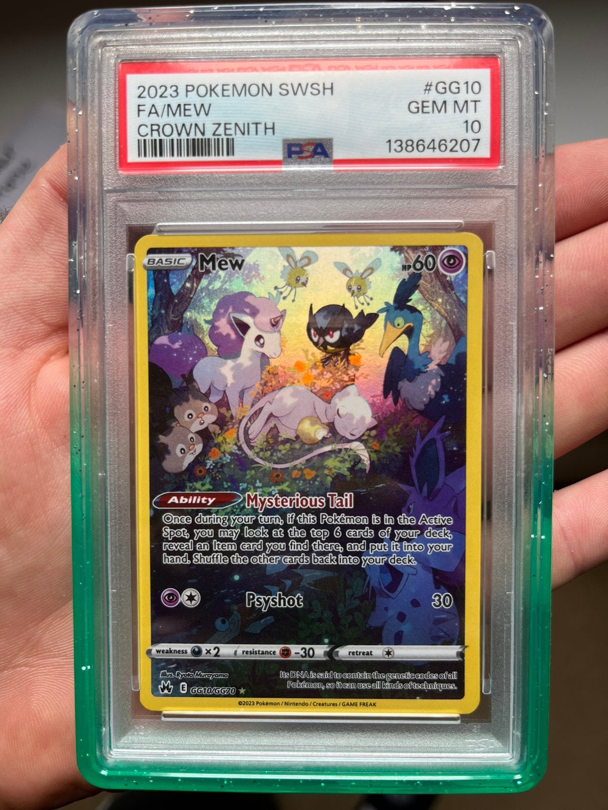 Mew GG10/GG70 Crown Zenith PSA 10 - Pokémon, Ophalen of Verzenden, Zo goed als nieuw