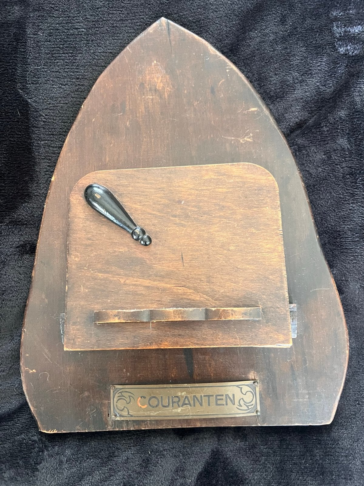 antieke houten krantenhouder, “couranten”, Ophalen of Verzenden