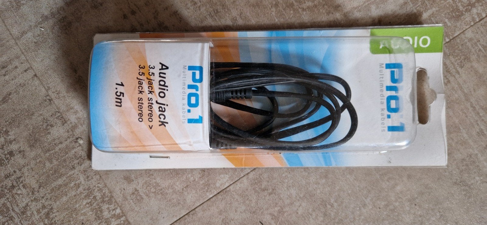 Pro-1 Audio Jack 3.5mm Stereo Kabel 1.5m, Ophalen of Verzenden, Nieuw, Minder dan 2 meter, Overige kabels