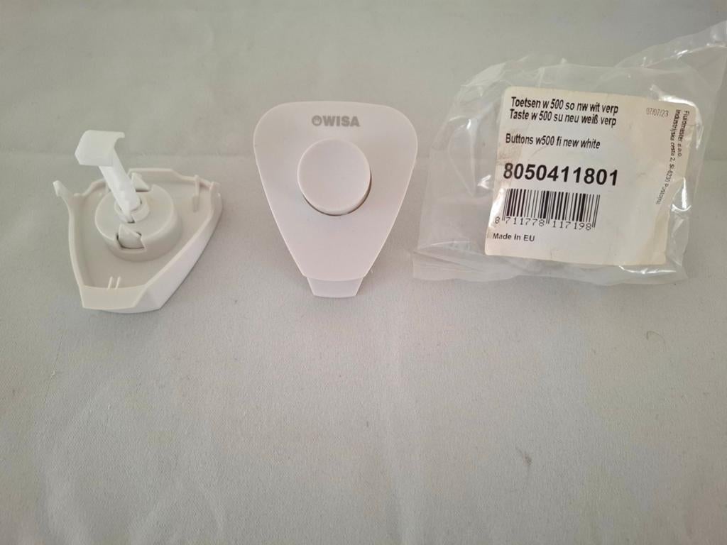 Drukknop toilet Wisa en andere toilet onderd. NIEUW, Ophalen of Verzenden, Nieuw, Wit