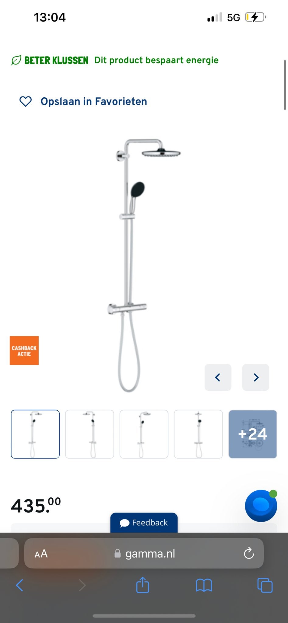 Grohe Vitalio Start 250 regendoucheset nieuw in doos, Ophalen of Verzenden, Nieuw, Chroom, Douche
