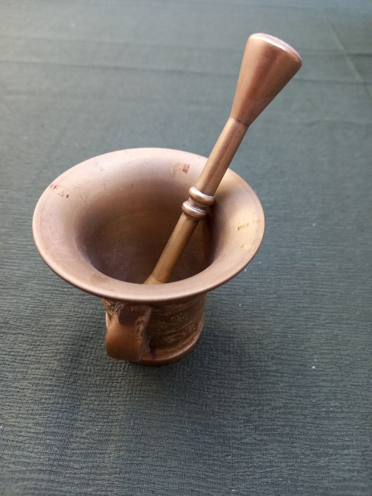 Vintage messing vijzel, jaren '70., Antiek en Kunst, Ophalen of Verzenden