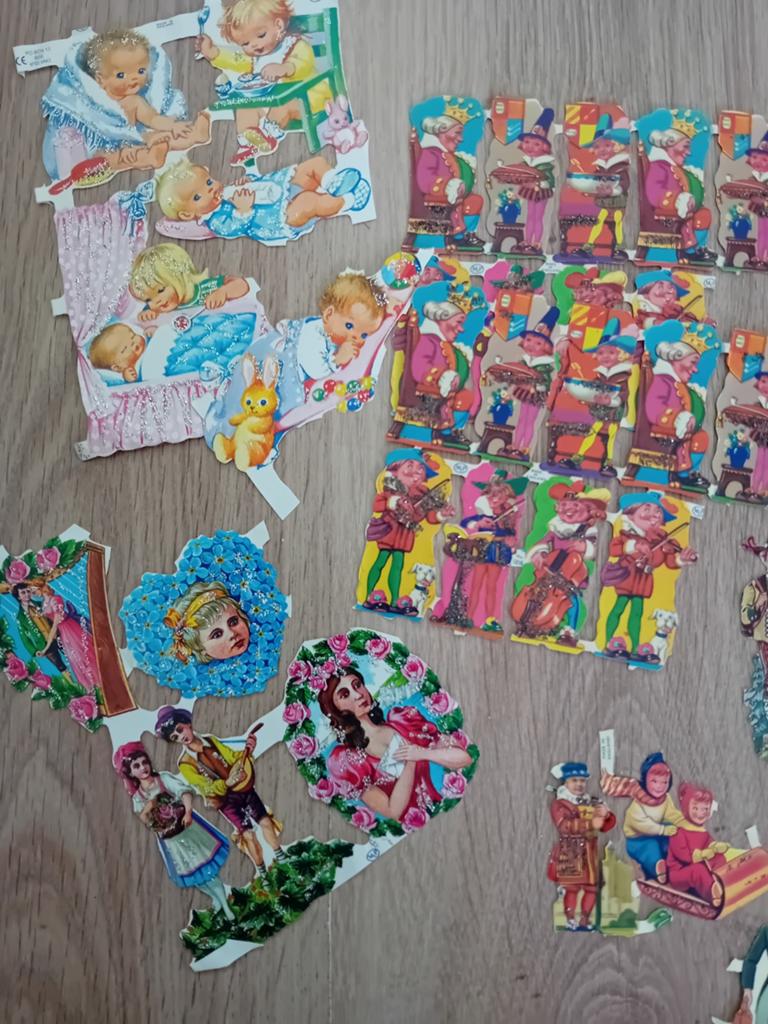 Oude poëzie album plaatjes, Ophalen of Verzenden, Gebruikt, Stickers en Plaatjes