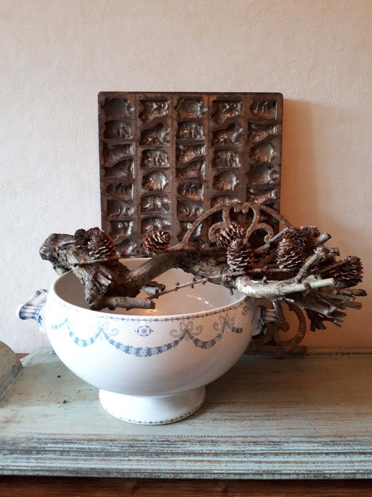 Schaal Juliana U&C Sarreguemines, Antiek en Kunst, Curiosa en Brocante, Ophalen