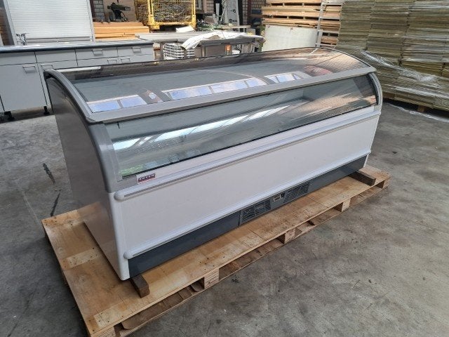 vitrinevriezer 220x94x93 cm, 742 liter, vrieskast, vriezer, Witgoed en Apparatuur, Vrieskist, Gebruikt, Vrijstaand, 90 cm of meer