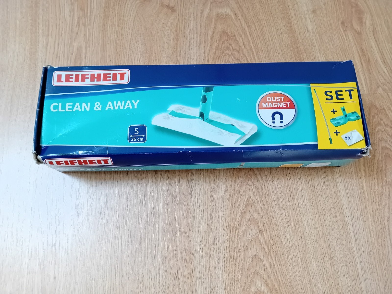GOEDKOOP Nieuwe Leifheit inklapbare dweil incl. 5 doeken, Ophalen of Verzenden, Mop of Dweil