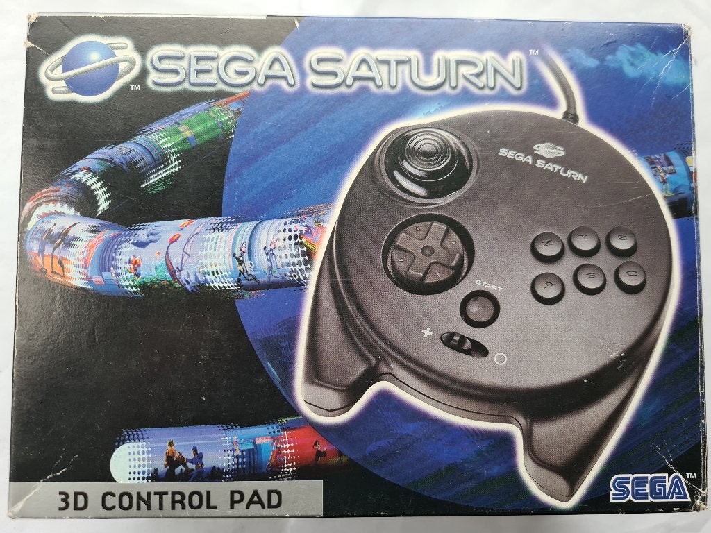 SEGA SATURN 3D control pad, Gebruikt, 1 speler, Racen en Vliegen, Ophalen of Verzenden