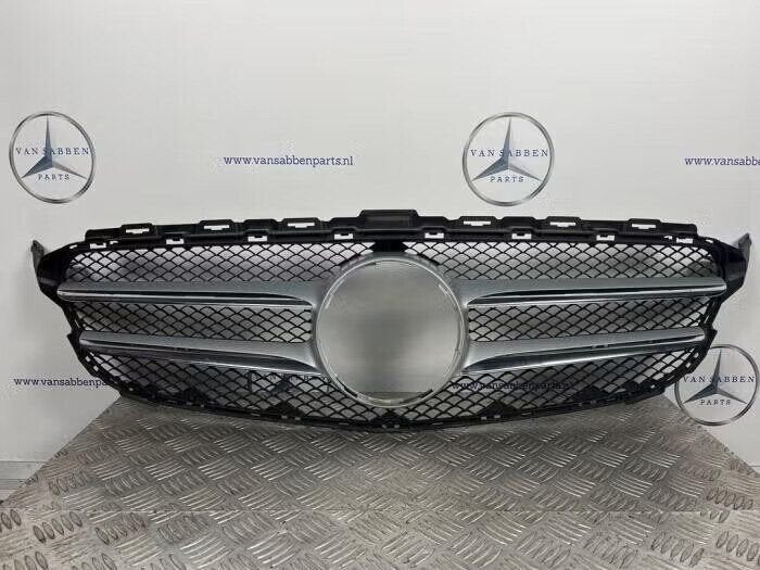 Grille van een Mercedes C-Klasse (ZWART), Ophalen of Verzenden, Gebruikt