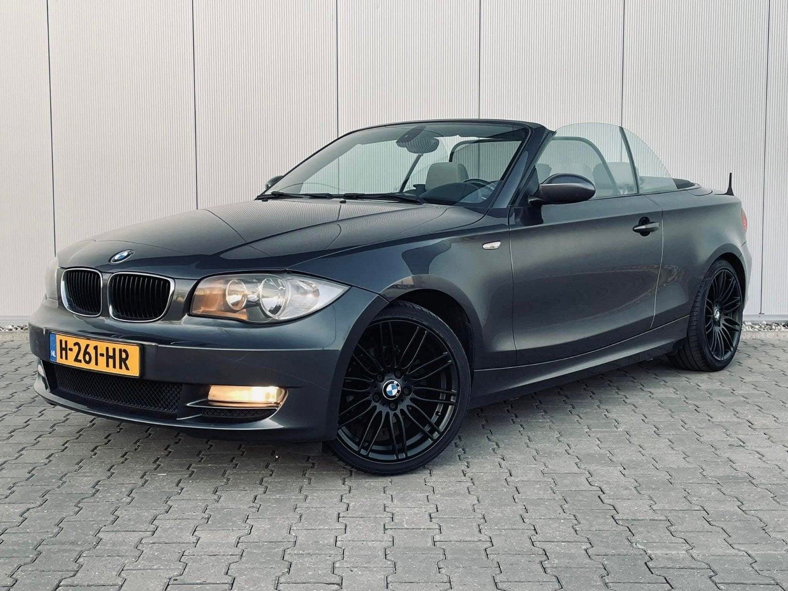 BMW 1-Serie 2.0 118I Cabrio 2008 Grijs Airco, Auto's, BMW, 1380 kg, 1995 cc, Cabriolet, 4 stoelen