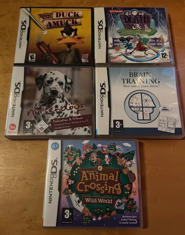 5 Nintendo DS games compleet, Spelcomputers en Games, Overige genres, 1 speler, Ophalen of Verzenden, Zo goed als nieuw