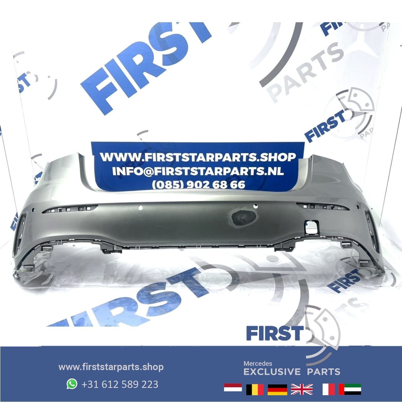 W177 BUMPER A KLASSE A1778851301 AMG ACHTERBUMPER ZWART/WIT/, Gebruikt, -, Ophalen of Verzenden, Achter