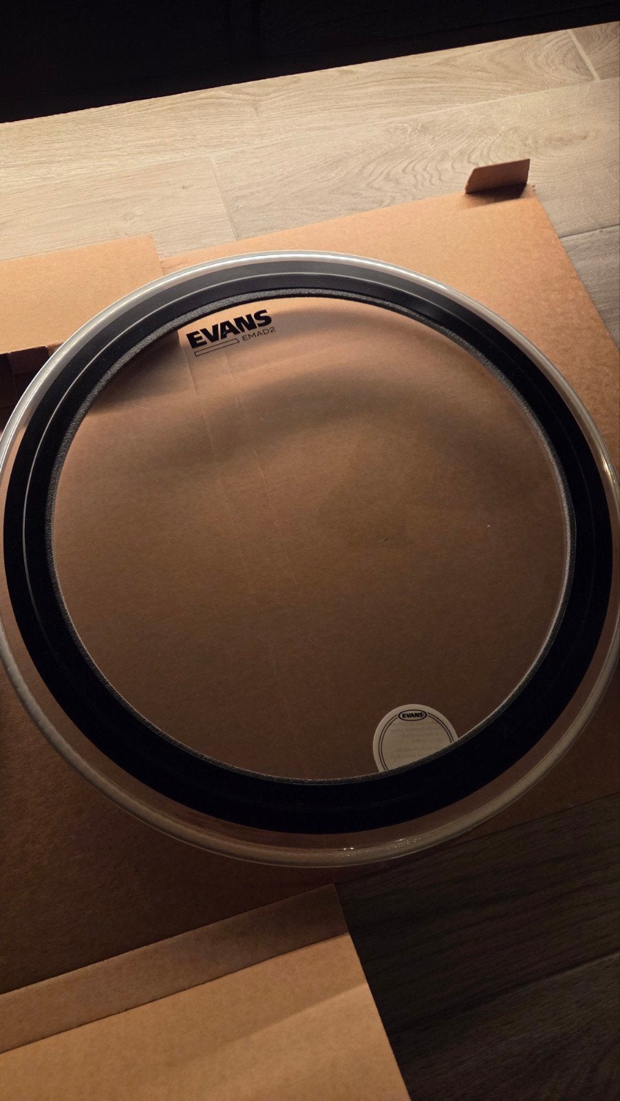 EVANS 20" EMAD CLEAR Bass Drumvel - Nieuw in doos, Ophalen of Verzenden, Nieuw, Overige merken