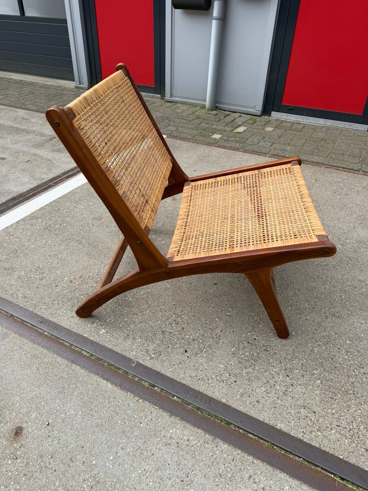 Zara Home Rieten stoel, Ophalen, Bruin, Zo goed als nieuw, Eén