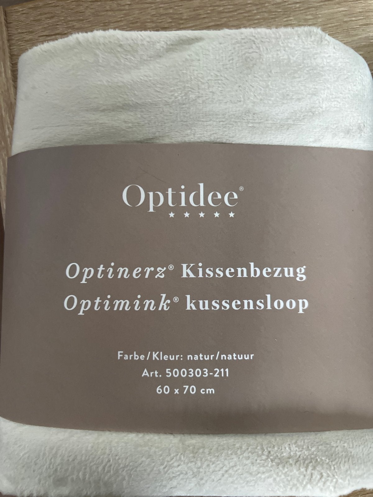 Optidee Optimink Kussensloop - Natuur - 60x70 cm, Eenpersoons, Nieuw, Ophalen of Verzenden, Overige merken
