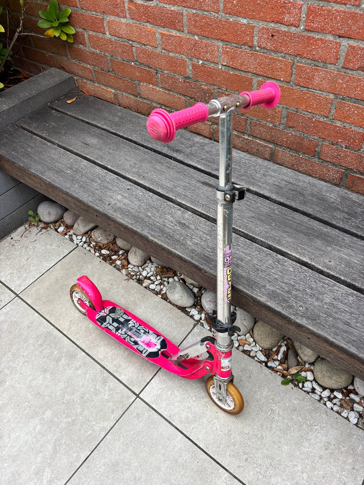 Hudora Big Wheel 125 step roze, Fietsen en Brommers, Ophalen, Gebruikt, Gewone step