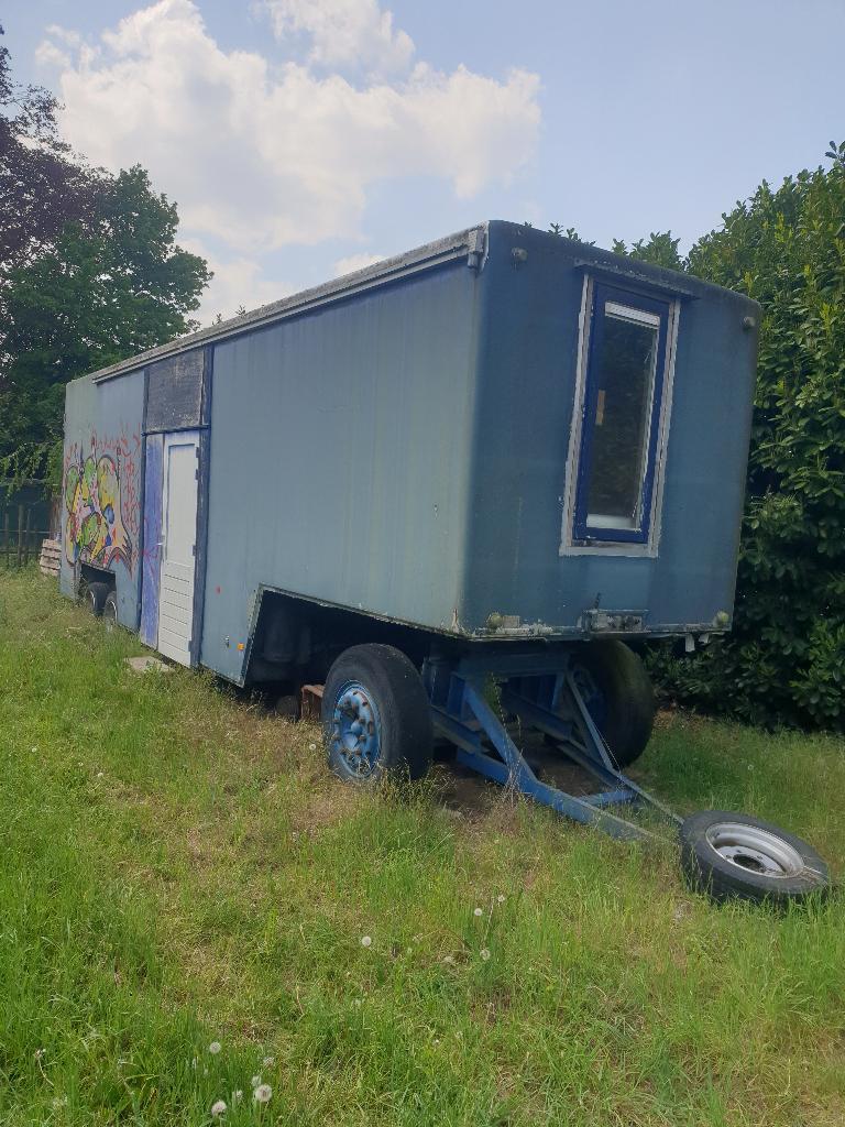 Schaftkeet, pipowagen, tinyhouse trailer, Ophalen, Gebruikt