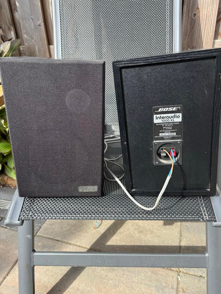 Bose Interaudio 1000 XL Boekenplank Speakers (Set van 2), Gebruikt, Ophalen of Verzenden, 60 tot 120 watt, Bose