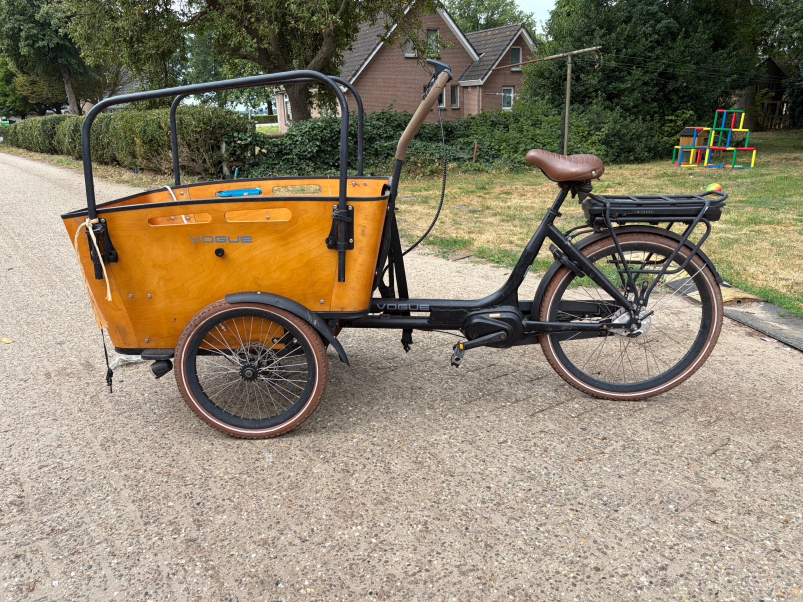 Fijne Vogue bakfiets, Overige merken, Gebruikt, Elektrisch, Ophalen of Verzenden