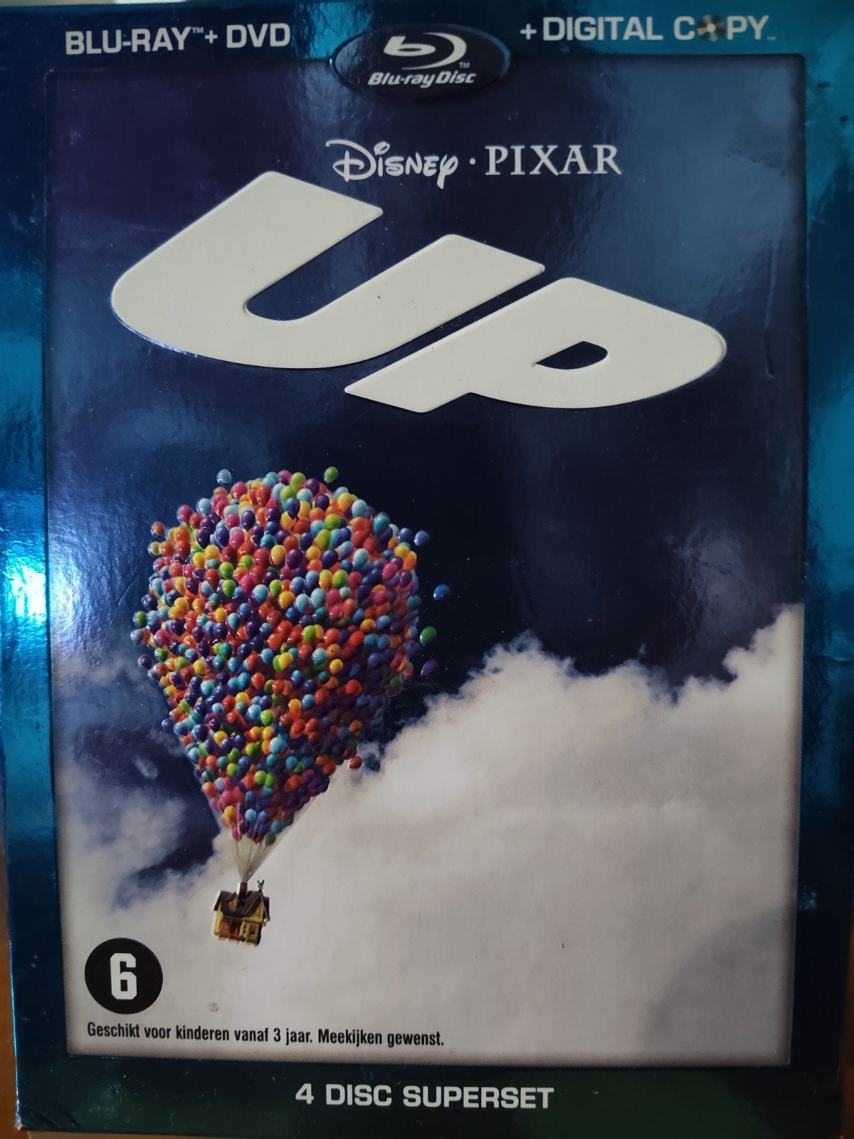 Disney Pixar UP 4 Disc Superset Bluray + Dvd NL ZGAN, Avontuur, Inclusief DVD, Nederlands, Ophalen of Verzenden