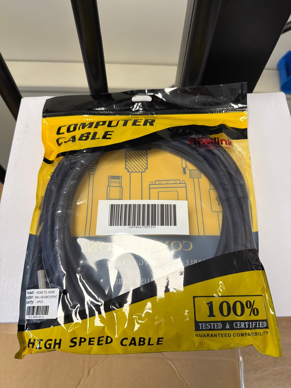RGBLINK HDMI naar HDMI Kabel - 5 Meter - Hoge Snelheid, Ophalen of Verzenden, Nieuw, 5 tot 10 meter, HDMI-kabel