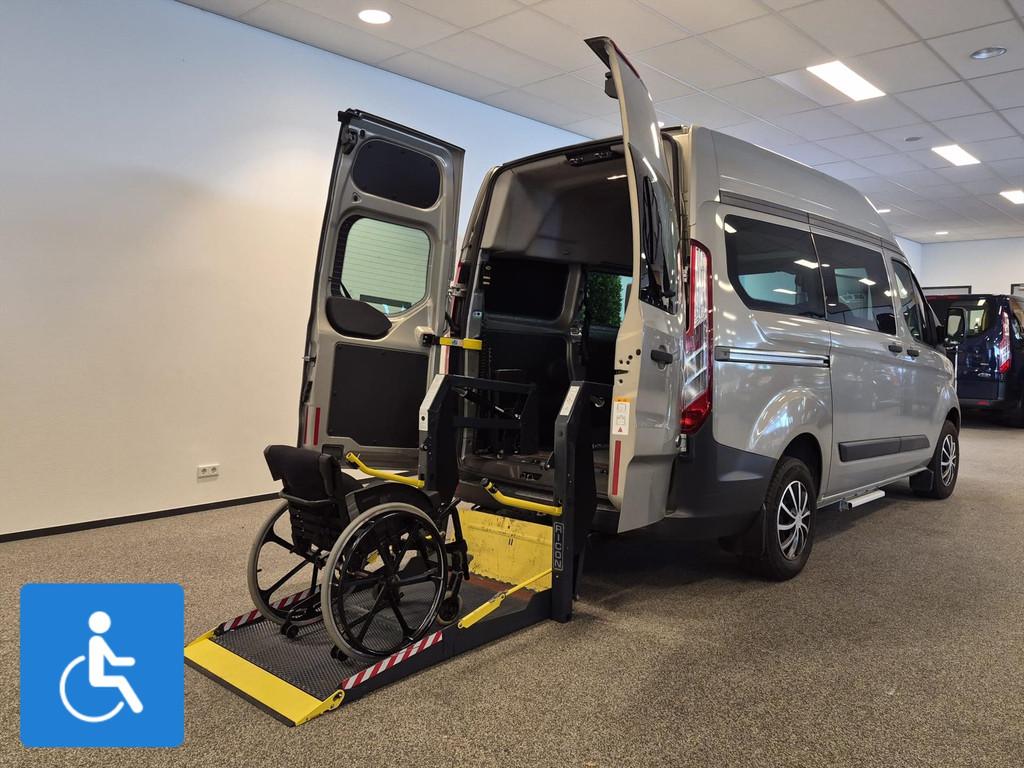 Ford Transit Custom L1H2 Rolstoelbus (airco), Auto's, Gebruikt, Ford, Geïmporteerd, 2300 kg