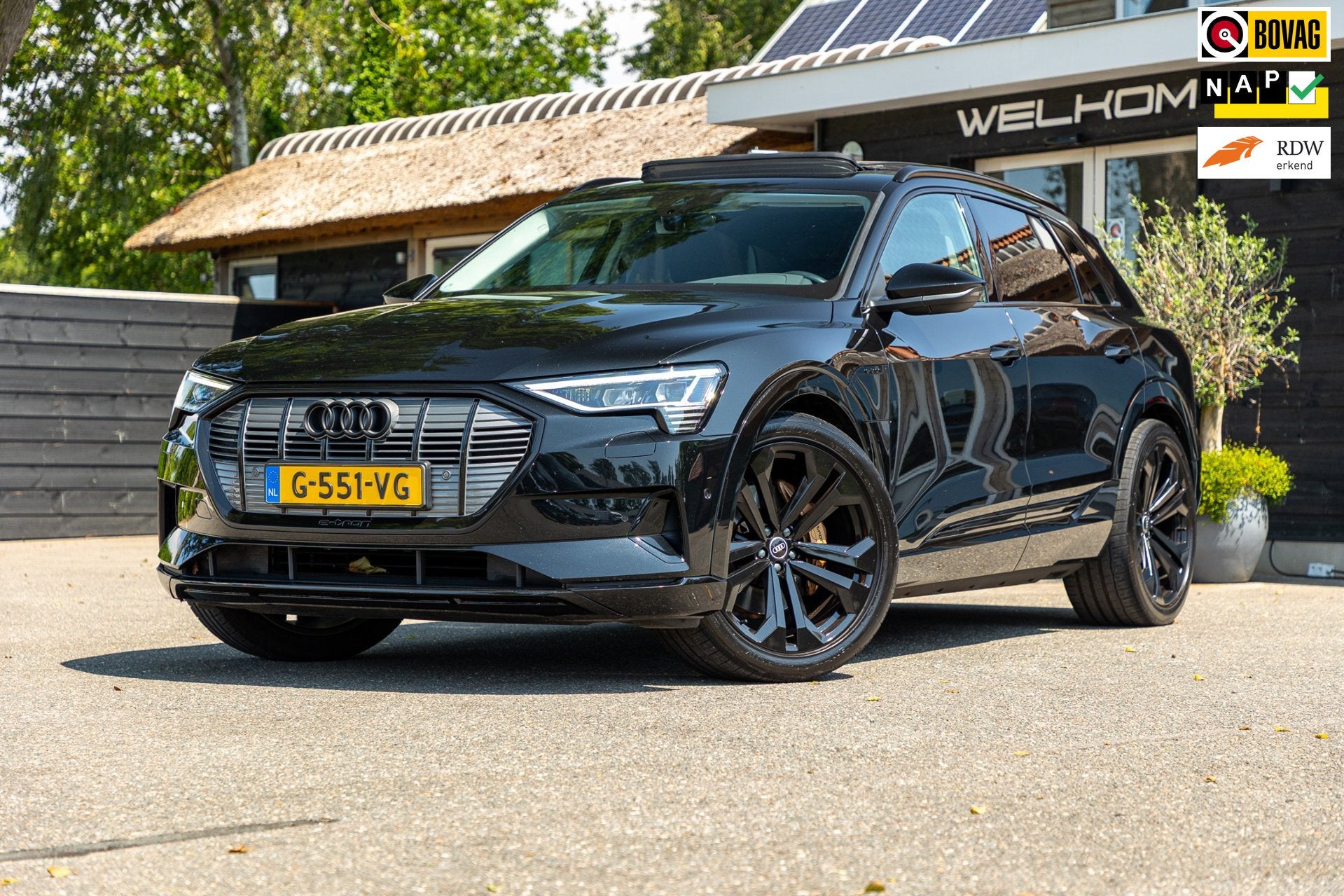 Audi E-tron E-tron 50 quattro S Line 71 kWh Soh 95% I S Line, Automaat, Automatische klimaatregeling, Zwart, Vierwielaandrijving