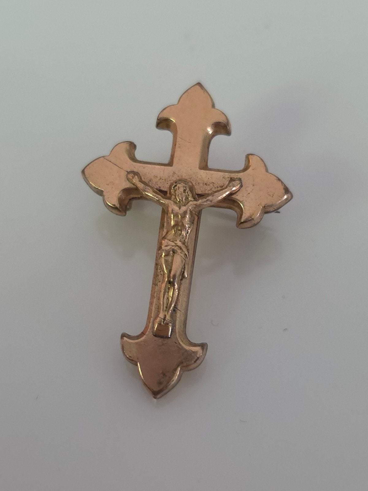 Oude kruis broche, Ophalen of Verzenden, Overige materialen, Broche