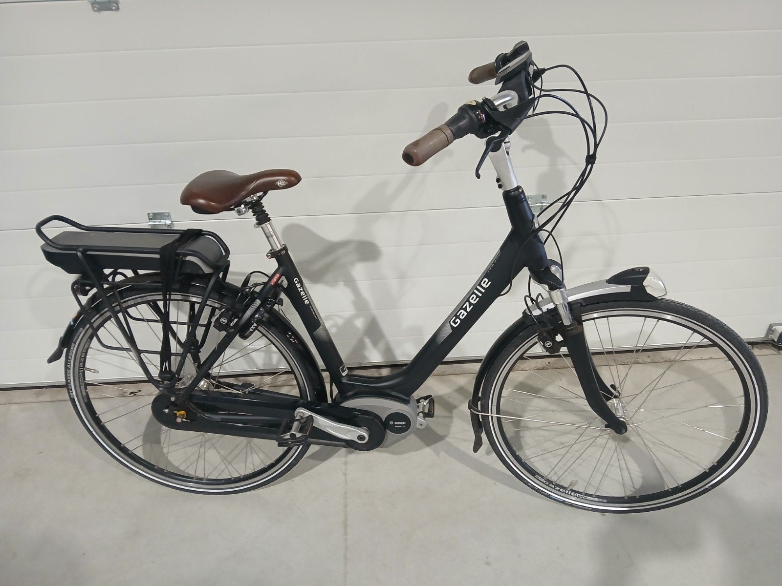 Gazelle Orange met Bosch middenmotor, Ophalen, Qwic, Gebruikt, 47 tot 51 cm