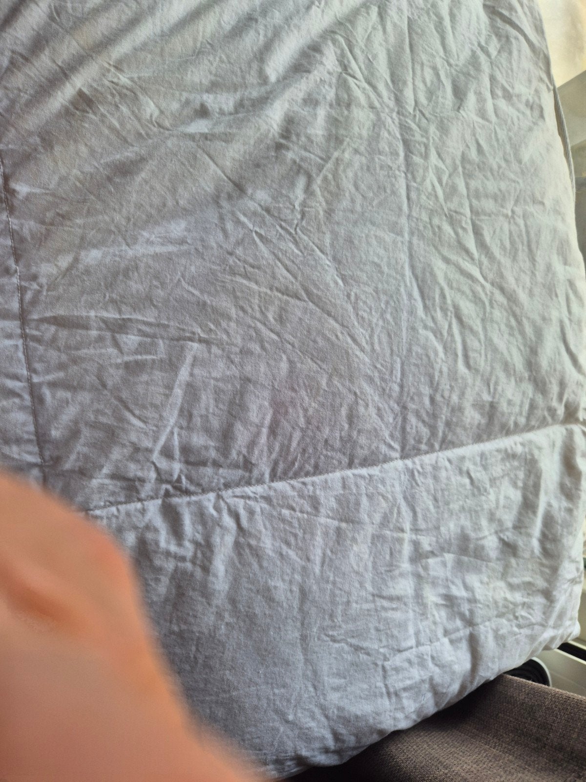 Donzen dekbed lits-jumeaux 240x200, Gebruikt, Lits-jumeaux, Wit, Dons en Veren