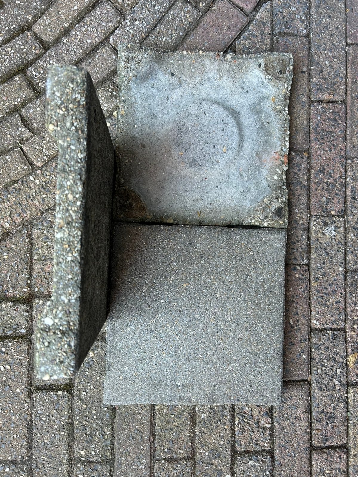 Tegels 30x30 cm, Tuin en Terras, Tegels en Klinkers, Ophalen, Gebruikt, 10 m² of meer, Beton