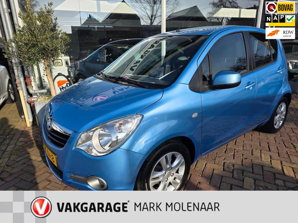 Opel Agila 1.0 Edition,lm velgen,airco,spoiler, Euro 5, Gebruikt, 31 €/maand, Blauw