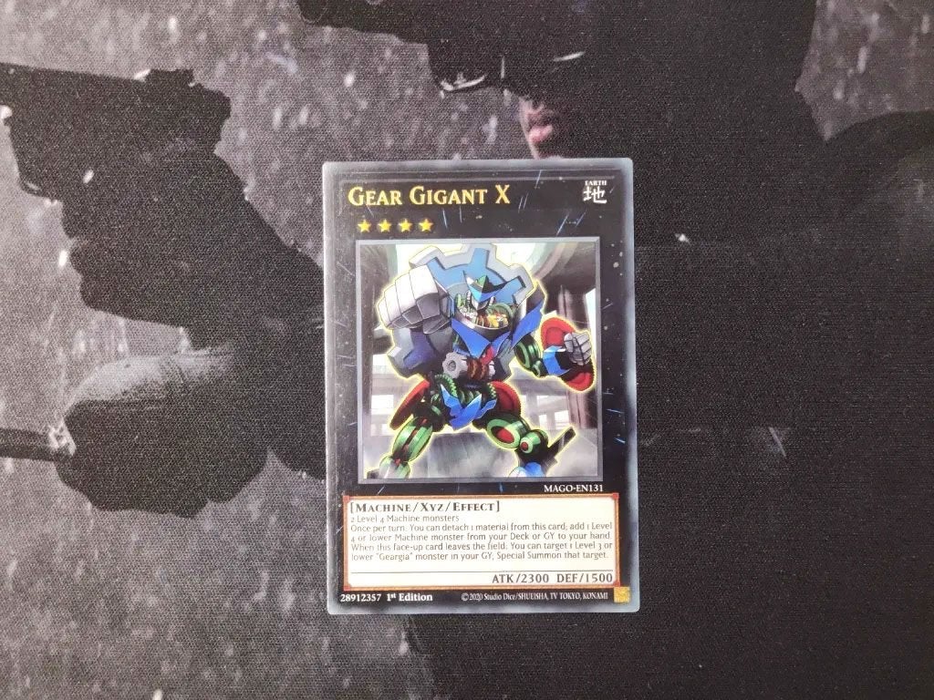 Yu-Gi-Oh! Gear Gigant X - MAGO-EN131 kaart, Hobby en Vrije tijd, Ophalen of Verzenden, Nieuw, Losse kaart