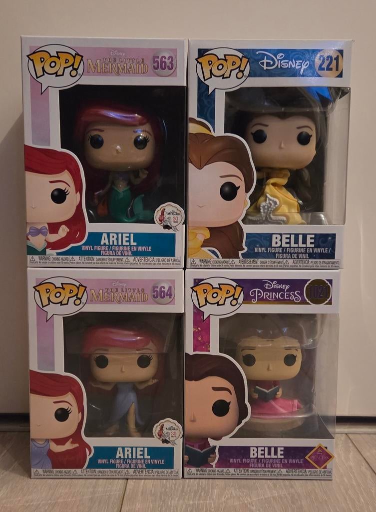 Funko Pop! Disney Ariel & Belle - Per stuk of set, Ophalen of Verzenden, Zo goed als nieuw