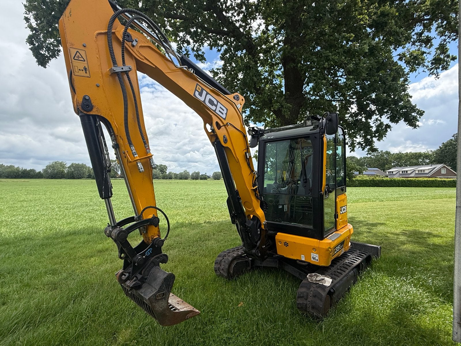 JCB Kraan met Bak en Extra Knijper - Uitstekende Staat, Ophalen, Graafmachine