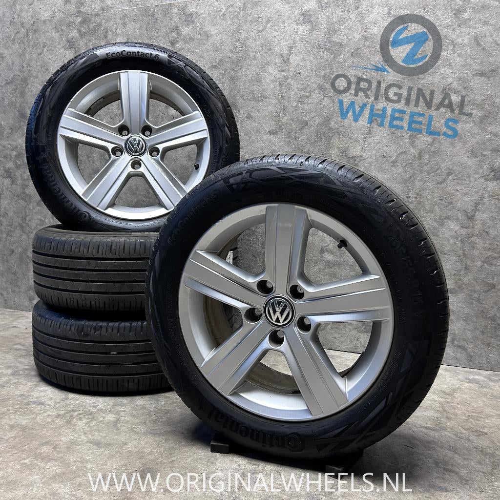 16 inch originele Dover velgen + zomerbanden Volkswagen Golf, Auto-onderdelen, Gebruikt, 16 inch, Banden en Velgen, Personenwagen