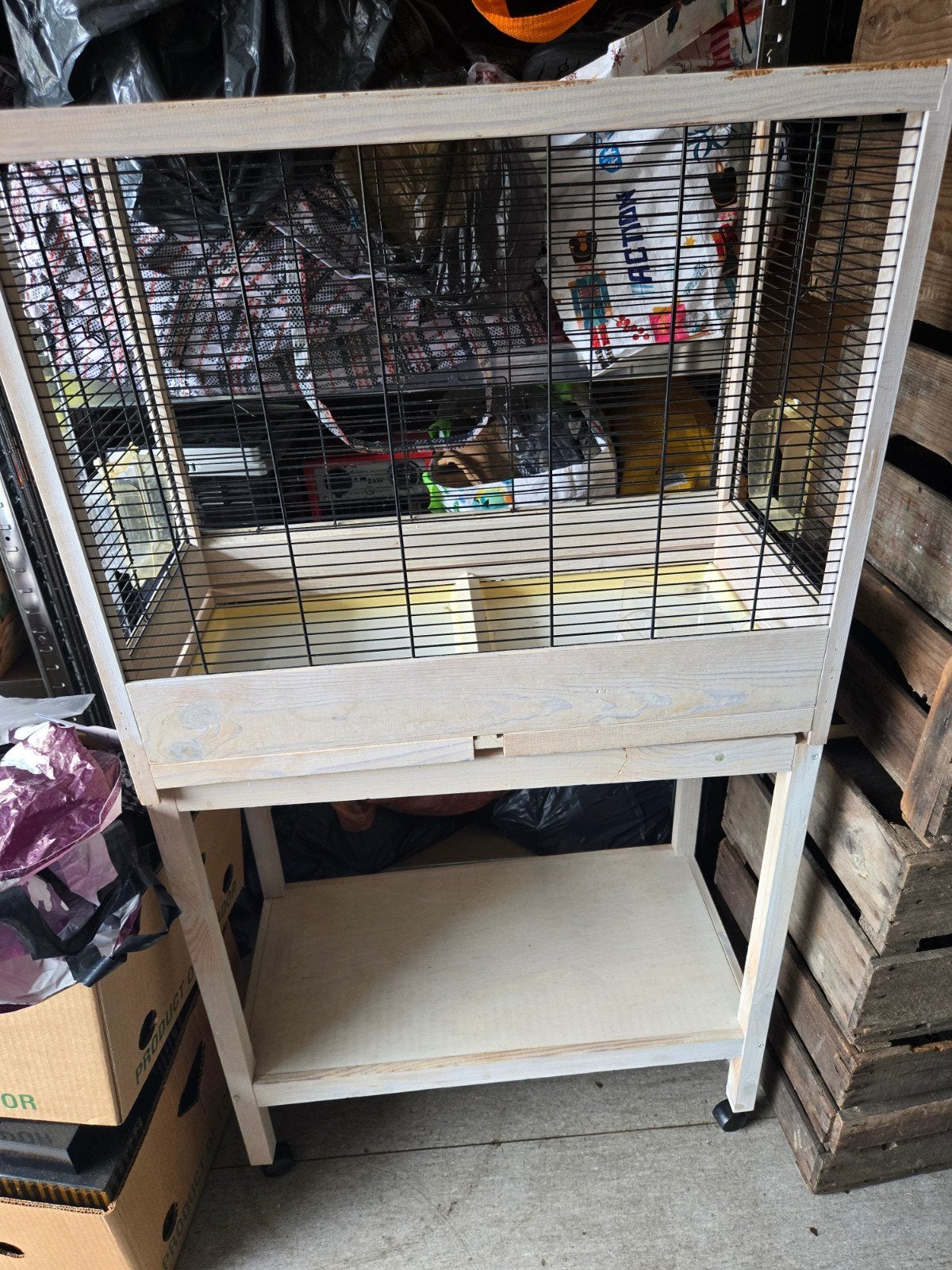 mooie vogelkooi bieden, Ophalen of Verzenden, Zo goed als nieuw, Metaal, Vogelkooi