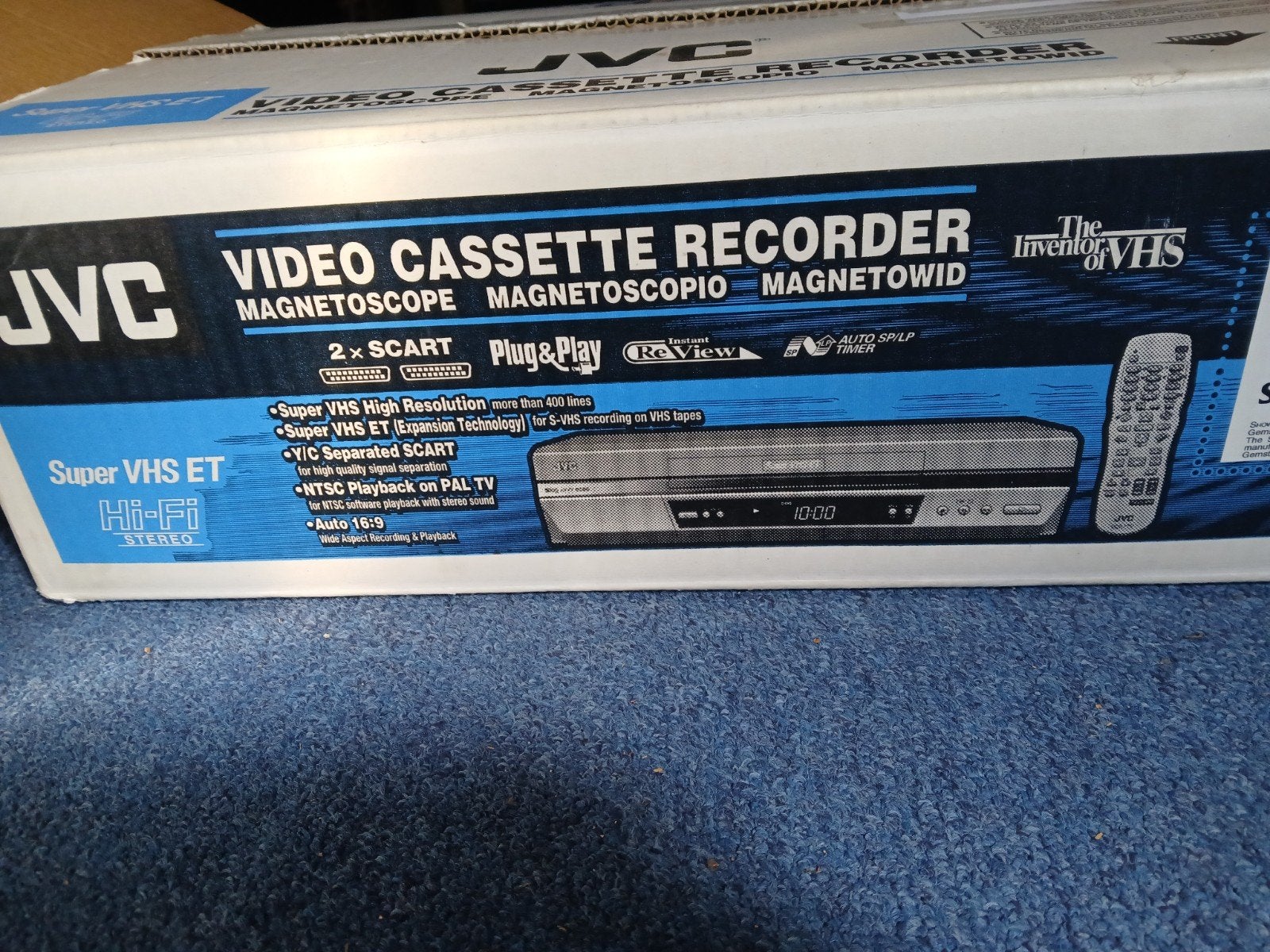 JVC Super VHS ET Hi-Fi Stereo Videorecorder, Ophalen of Verzenden, Nieuw, VHS-speler of -recorder