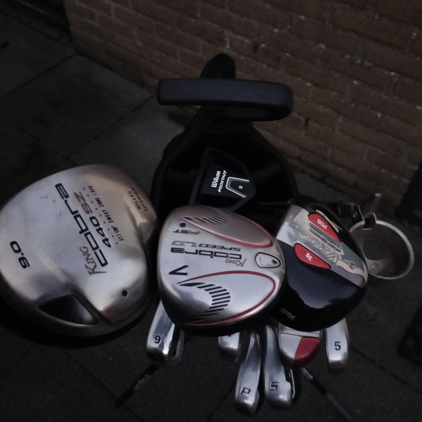 Golfsets Cobra, Nike, Wilson, Skymax + Tas en Hengel, Ophalen, Gebruikt, Set, Overige merken