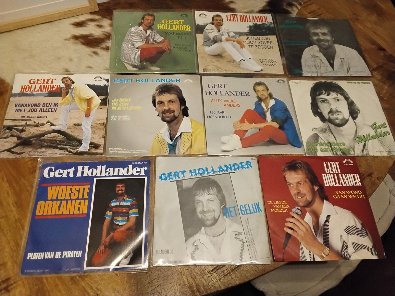 Gert Hollander singles piratentopper 10 stuks origineel, Ophalen of Verzenden, Gebruikt, Overige formaten, Levenslied of Smartlap