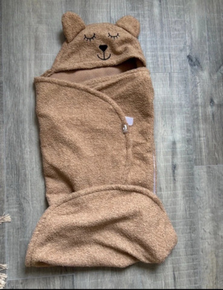 Wikkeldoek jollein teddy beige, Ophalen of Verzenden, Zo goed als nieuw, Beige, Jollein