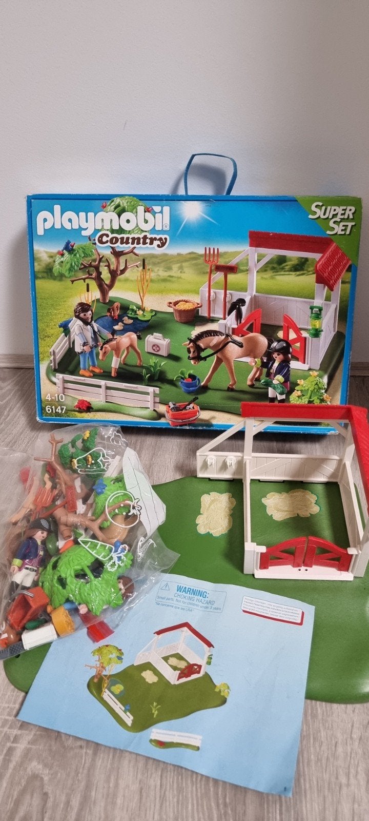 Playmobil Country Super Set Paardenstal 6147, Ophalen of Verzenden, Zo goed als nieuw, Jongen of Meisje