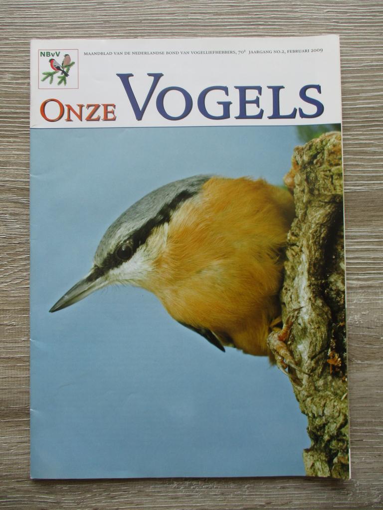 Onze vogels 70e jaargang nr. 2 februari 2009, Boeken, Ophalen of Verzenden, Gelezen, Vogels