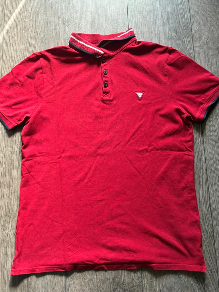 Guess polo rood maat S, Verzenden, Gedragen, Maat 46 (S) of kleiner, Rood