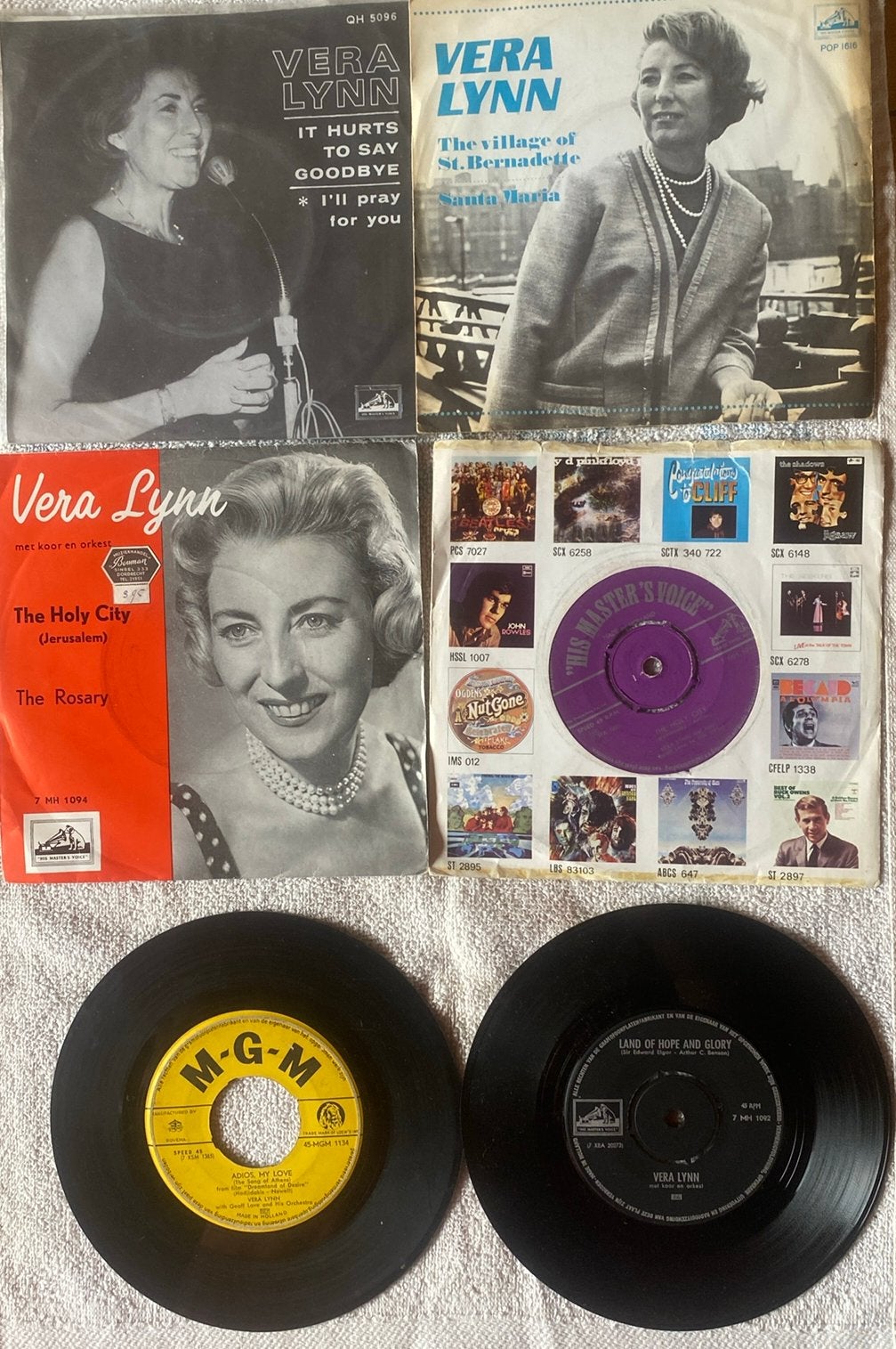 6 Singles van Vera Lynn, Gebruikt, 7 inch, Pop, Fotohoes