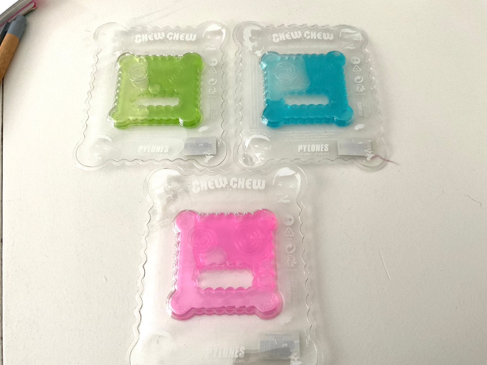 Pylones bijtring koekje in 3 kleuren, Ophalen of Verzenden, Zo goed als nieuw